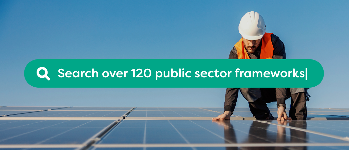 Search over 120 public sector frameworks