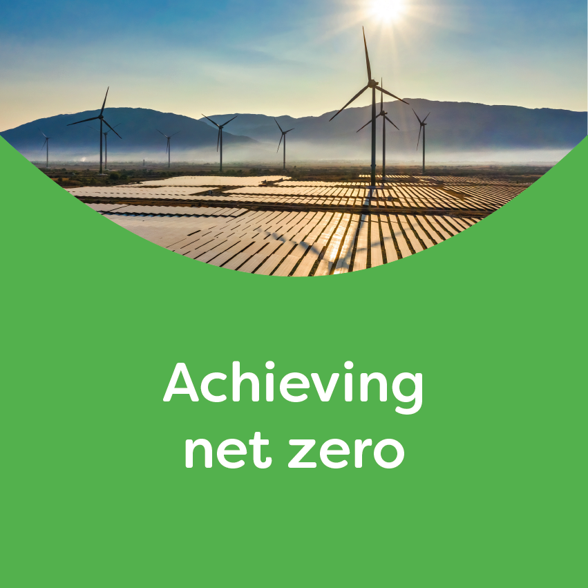 Achieving net zero