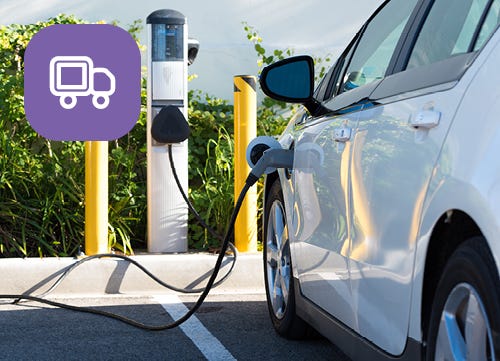 Electric charging vehicle