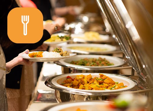 Food being served