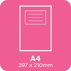 Premium Range A4 Exercise Books (297 x 210mm) - 80 Pages