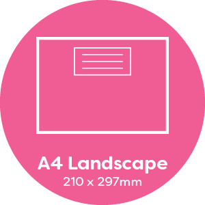 Manilla Classic A4 (210 x 297mm) Landscape Exercise Books - 48 Pages