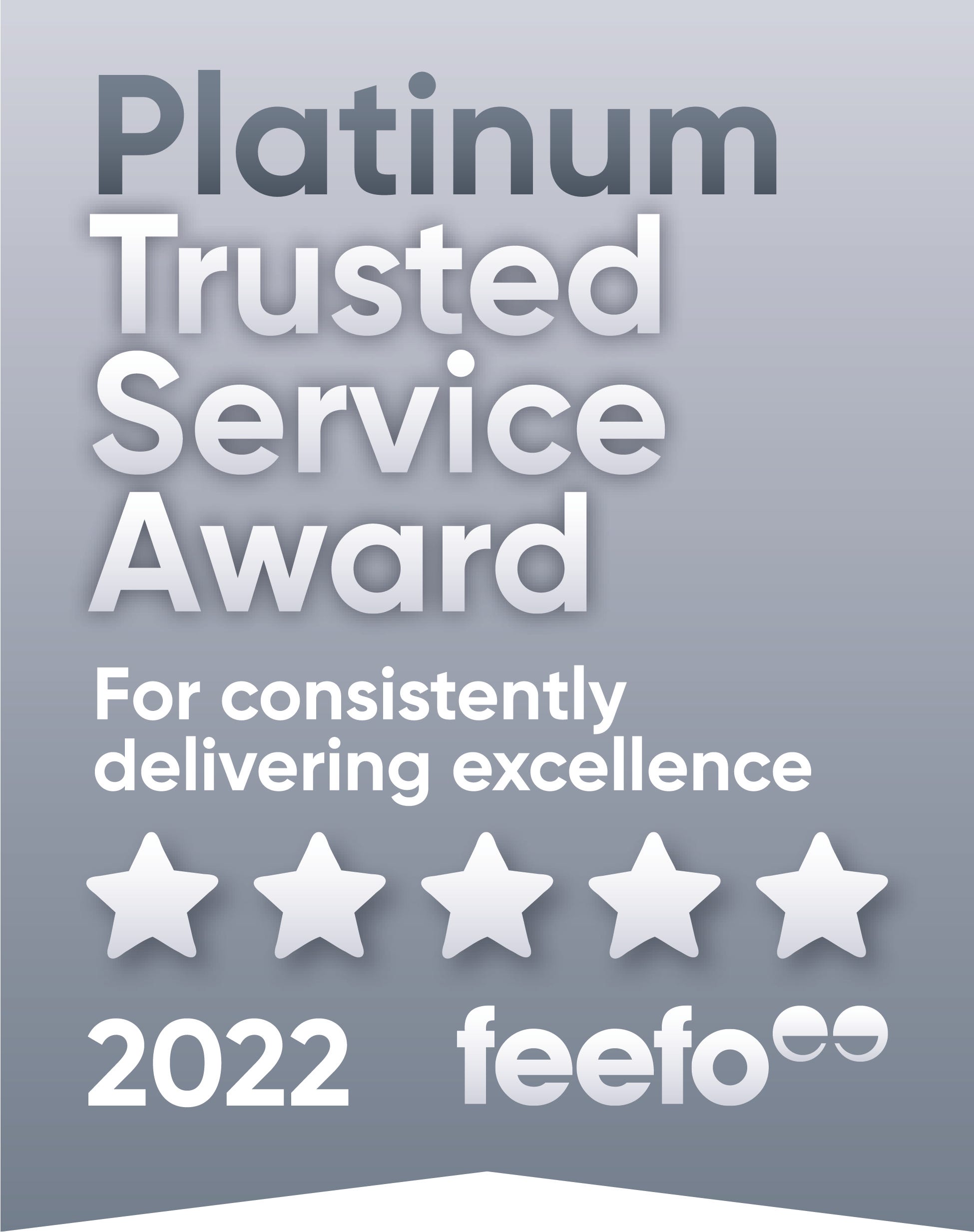 ESPO wins the Feefo Platinum Trusted Service Award 2022