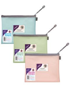 Eva Pastel Mesh Zippa Bags
