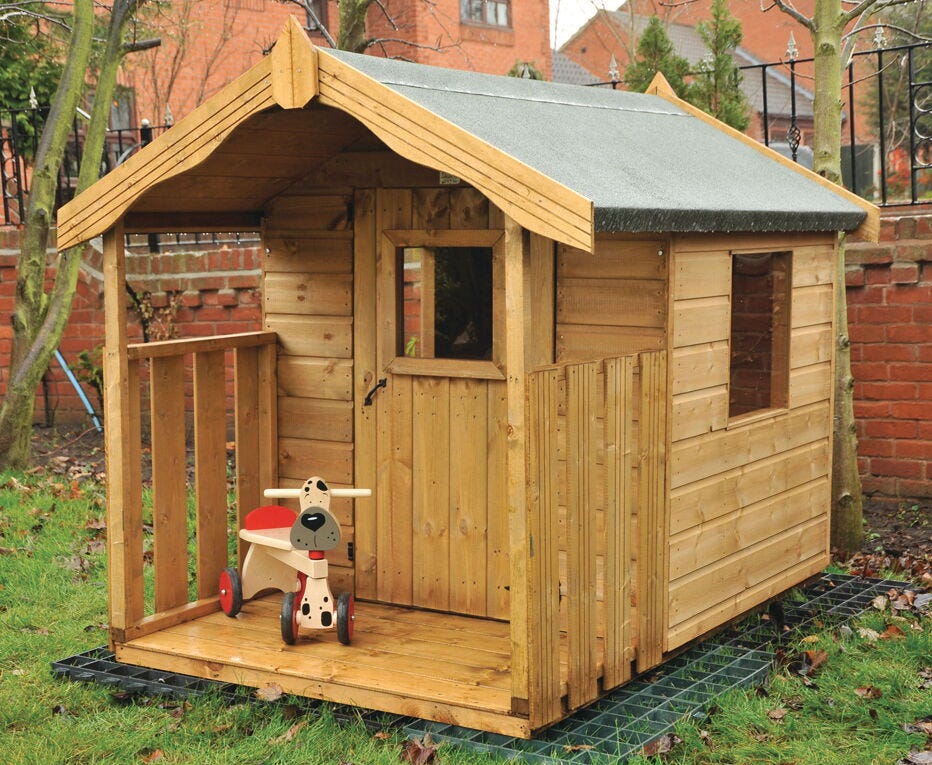 Outdoor cottage playhouse on sale