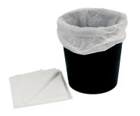 White Plastic Disposable Bin Liners