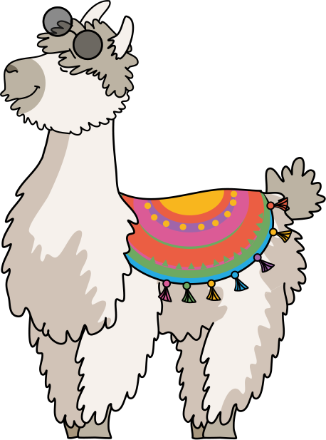 An image of a llama wearing sunglasses